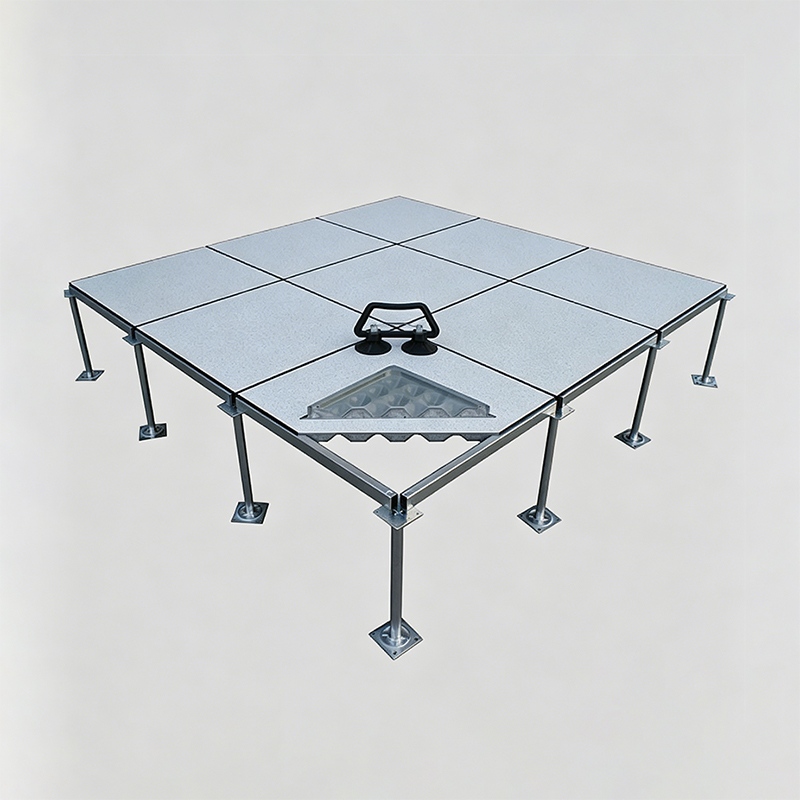 أرضية مرتفعة من الفولاذ الأسمنتي